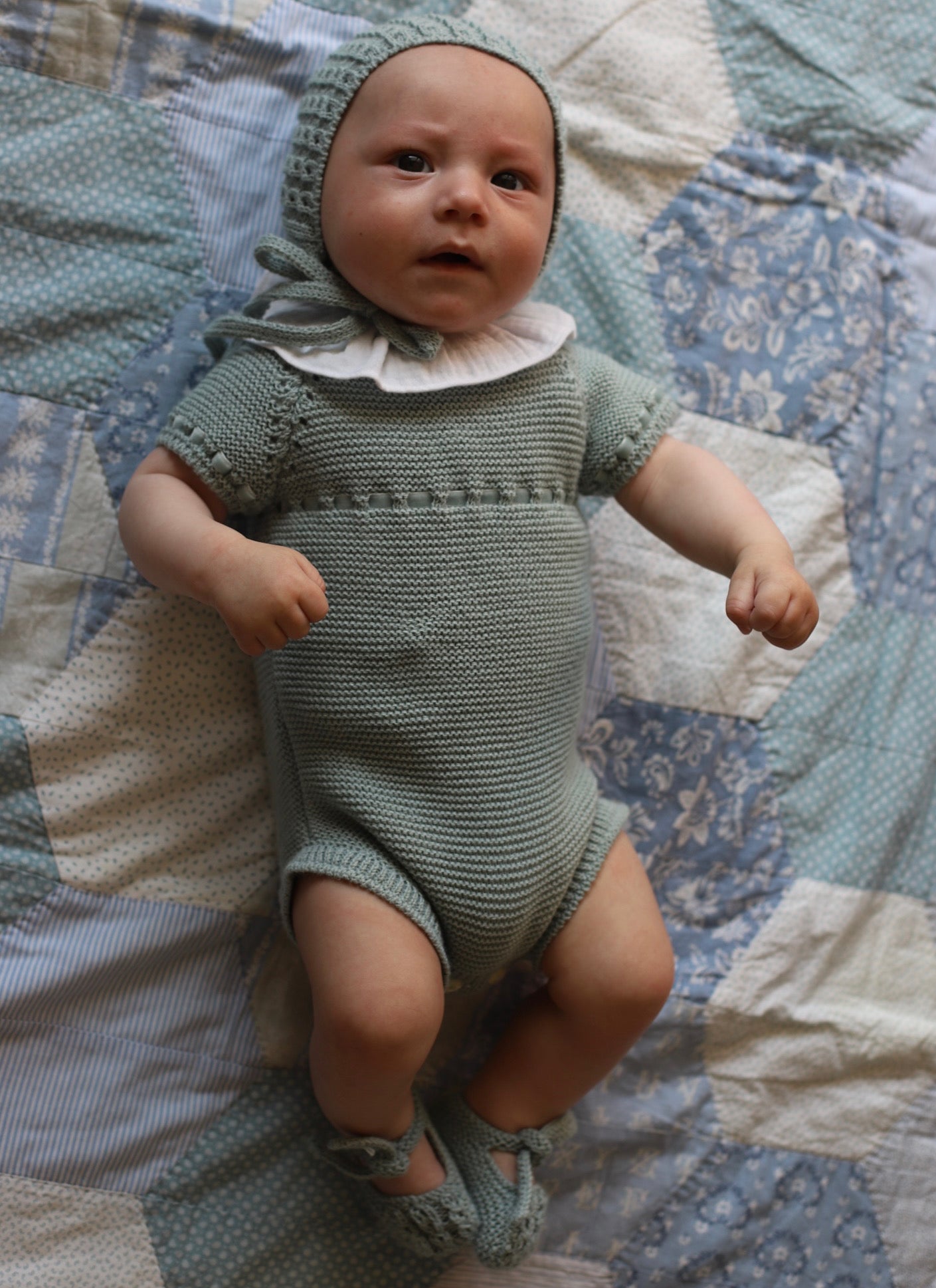 SKY/SKY BOW ROMPER