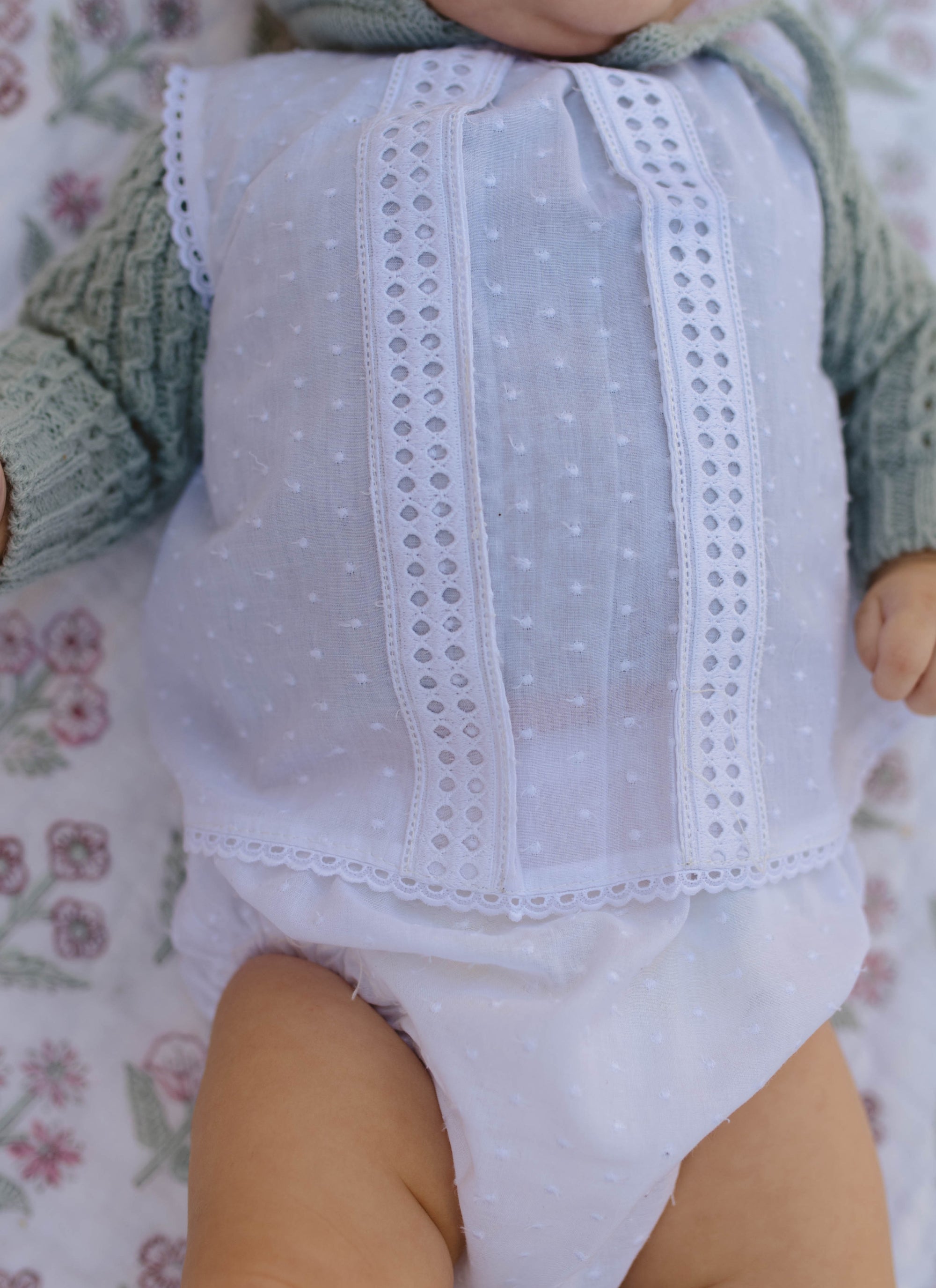 3-strip Plumeti dress