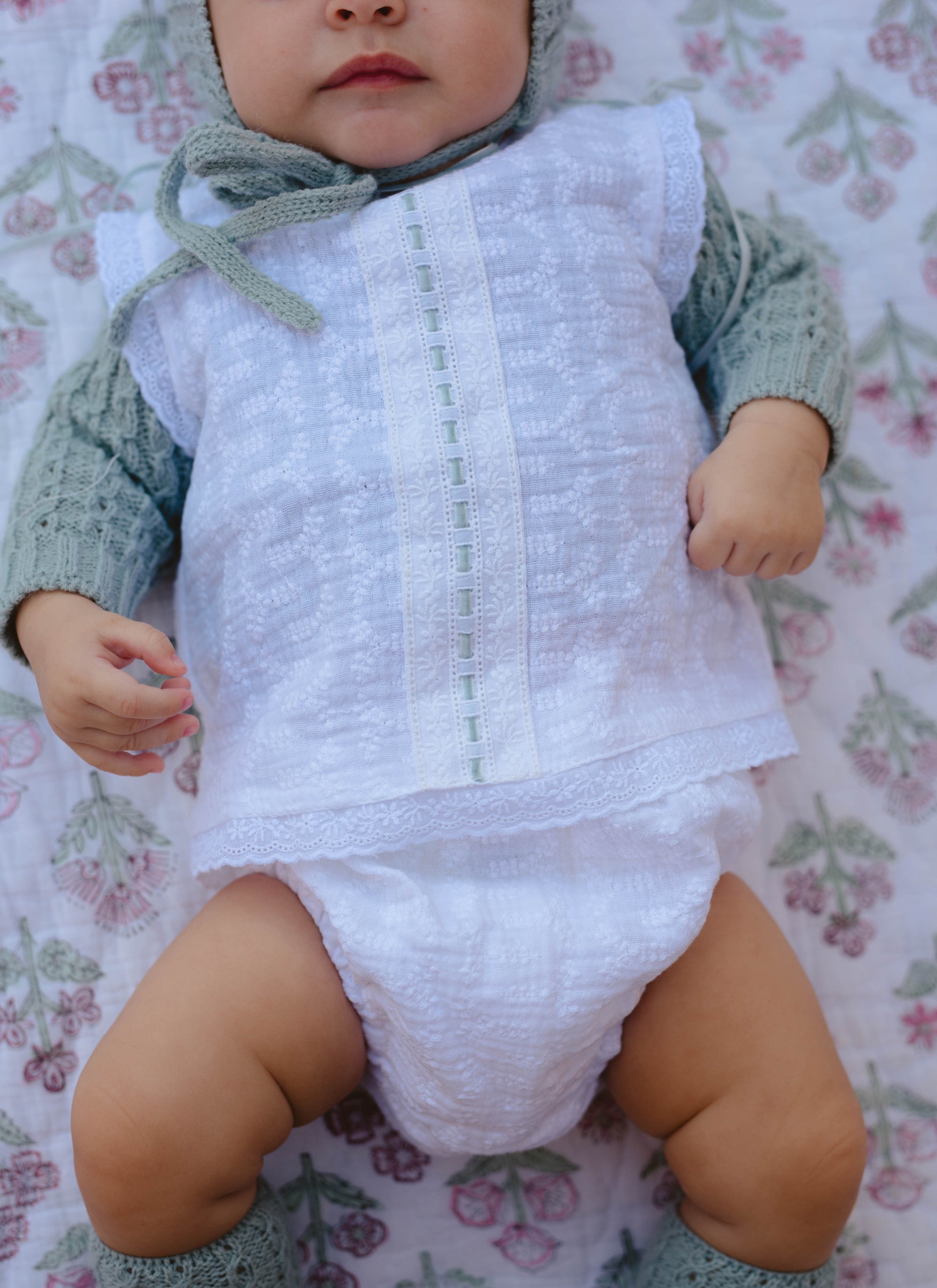 3-strip Plumeti dress