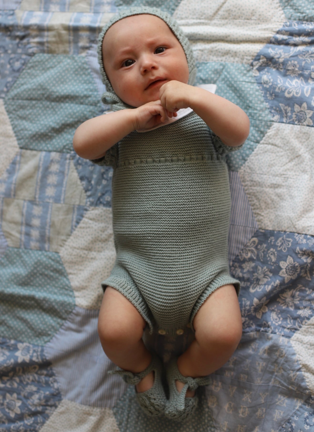 SKY/SKY BOW ROMPER