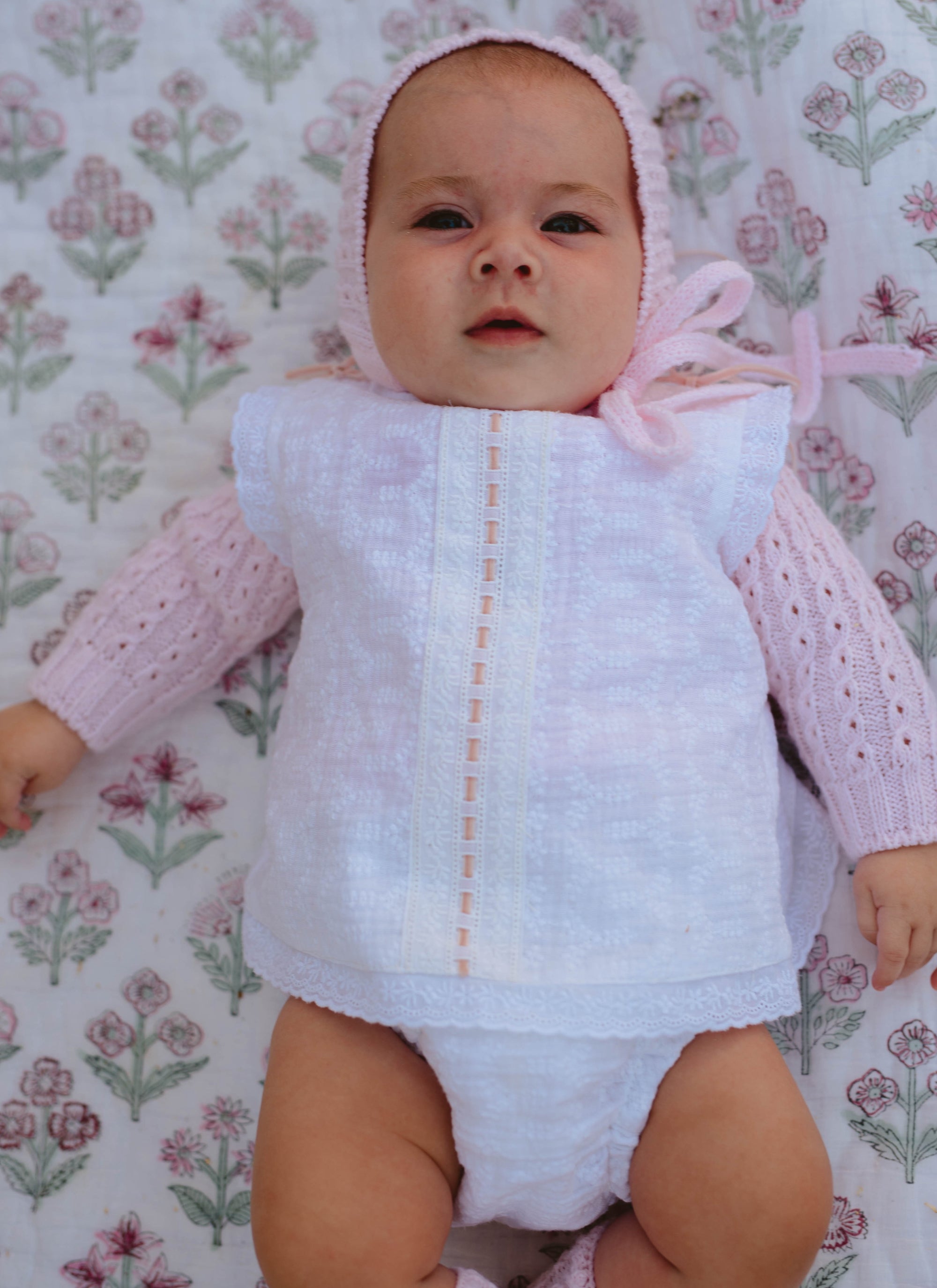 3-strip Plumeti dress