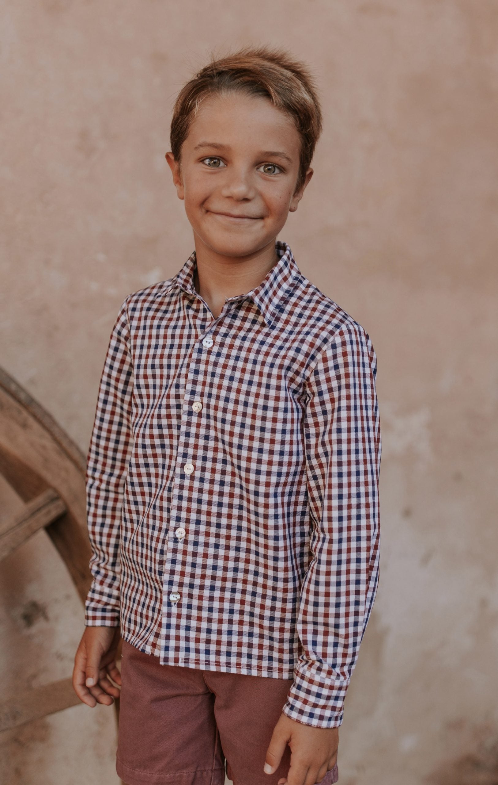 camisa mangas largas para niño