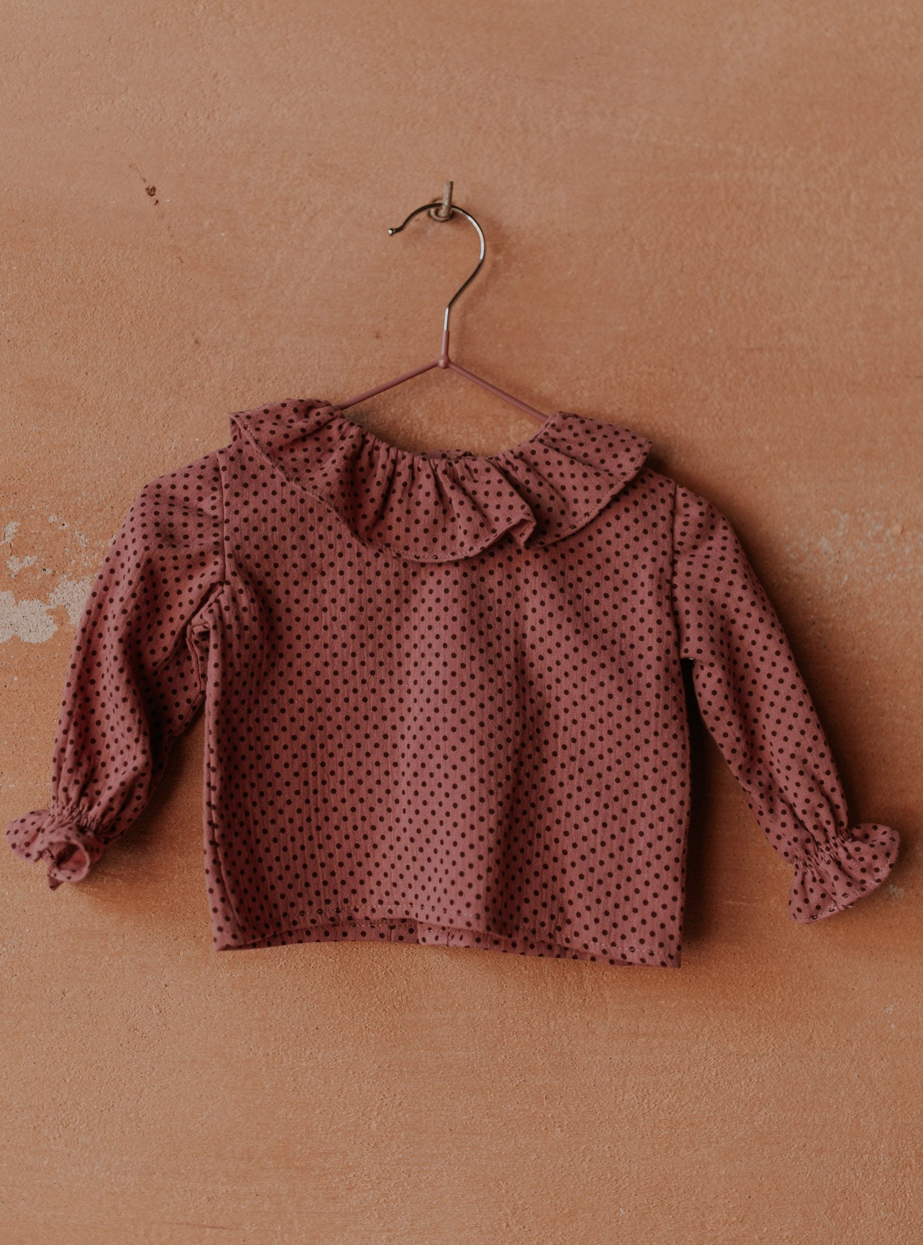 camisa mangas largas para niña