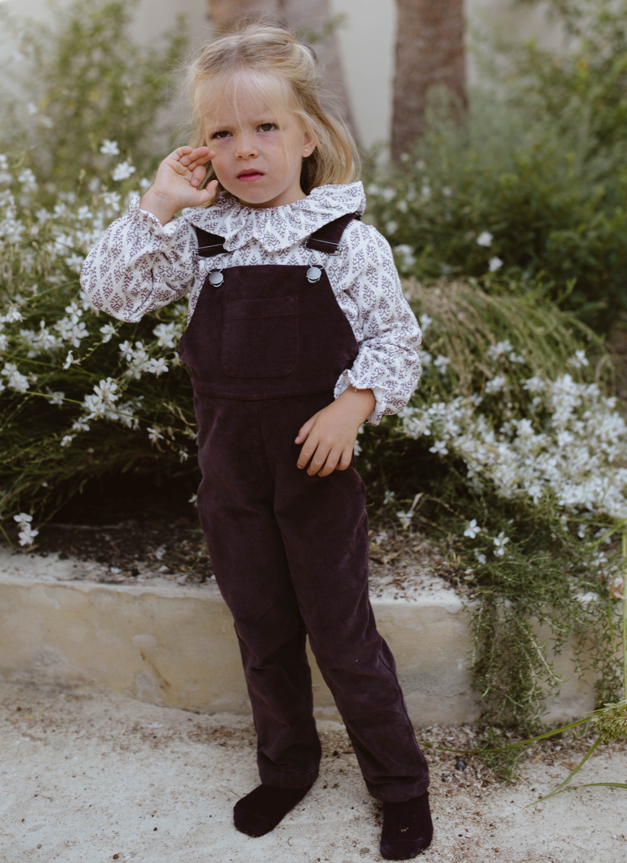 PETO PANTALÓN TERCIOPELO MORA
