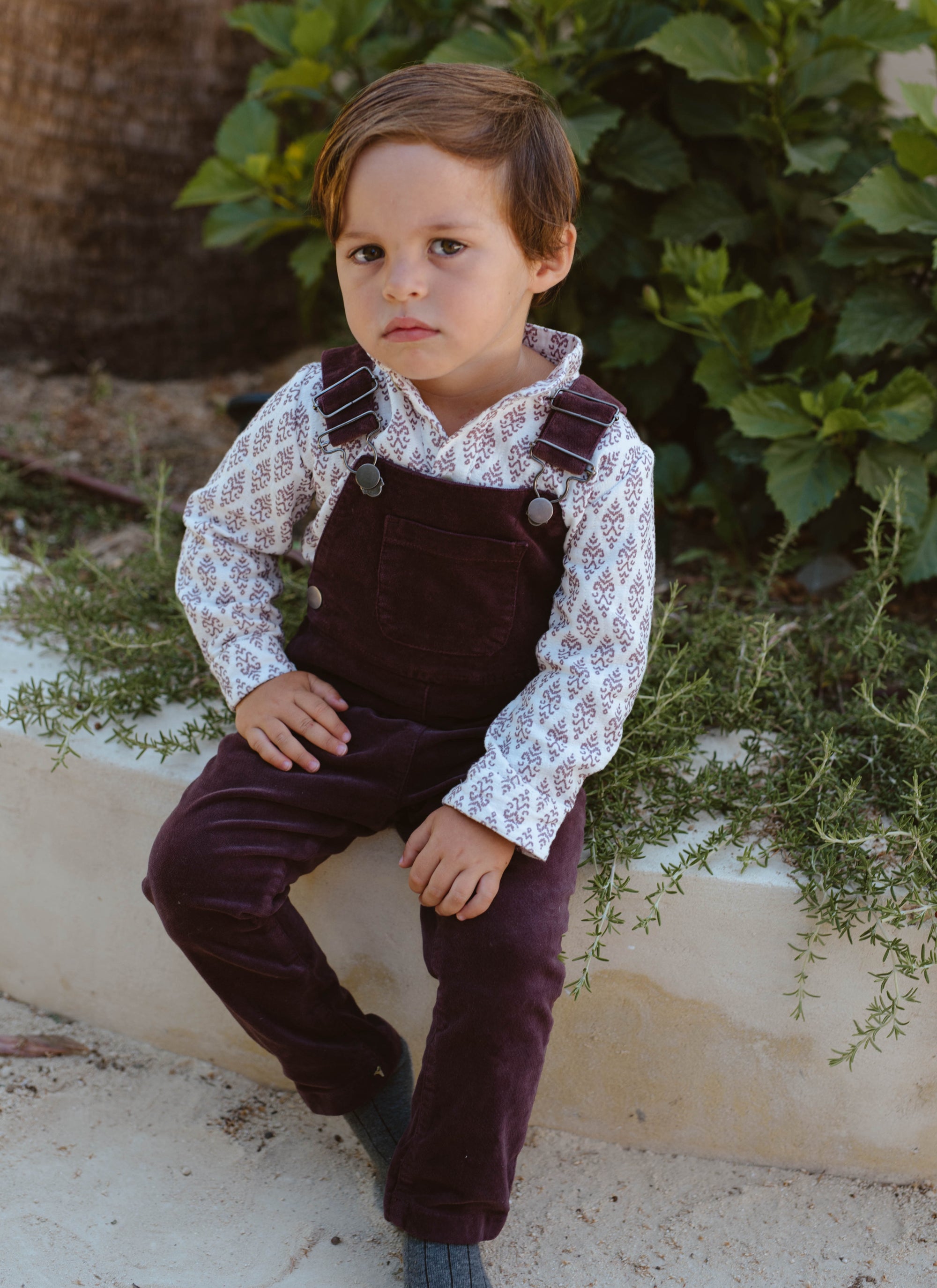 PETO PANTALÓN TERCIOPELO MORA