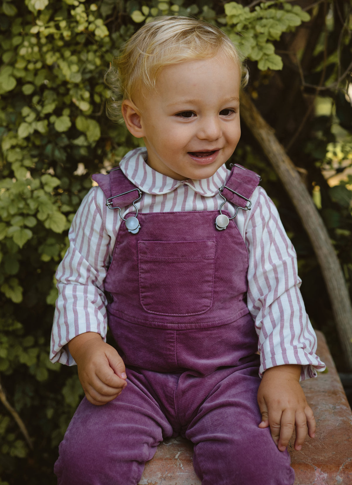 PETO PANTALÓN TERCIOPELO MAGENTA