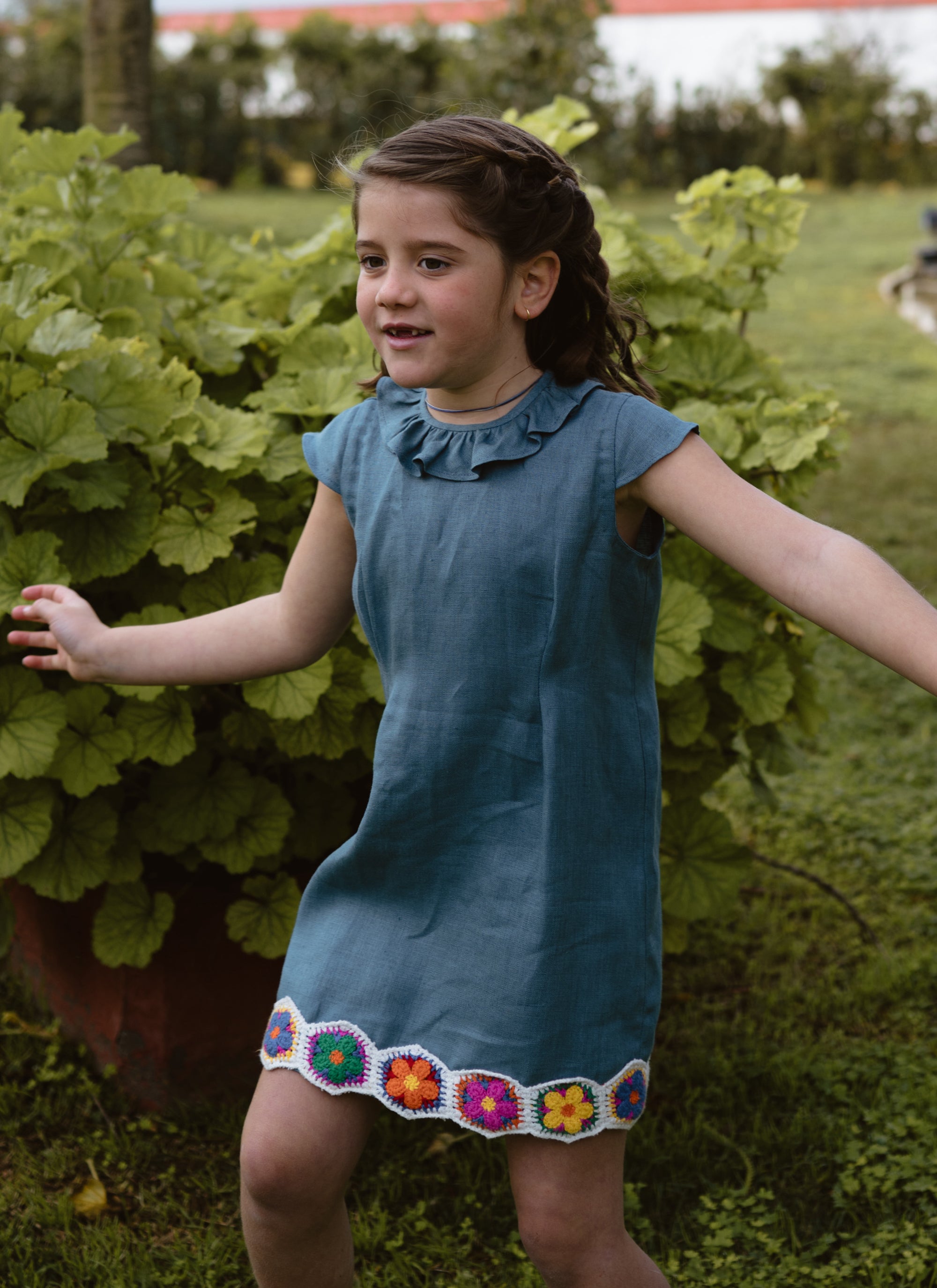 VESTIDO NARANJA CUMBIA