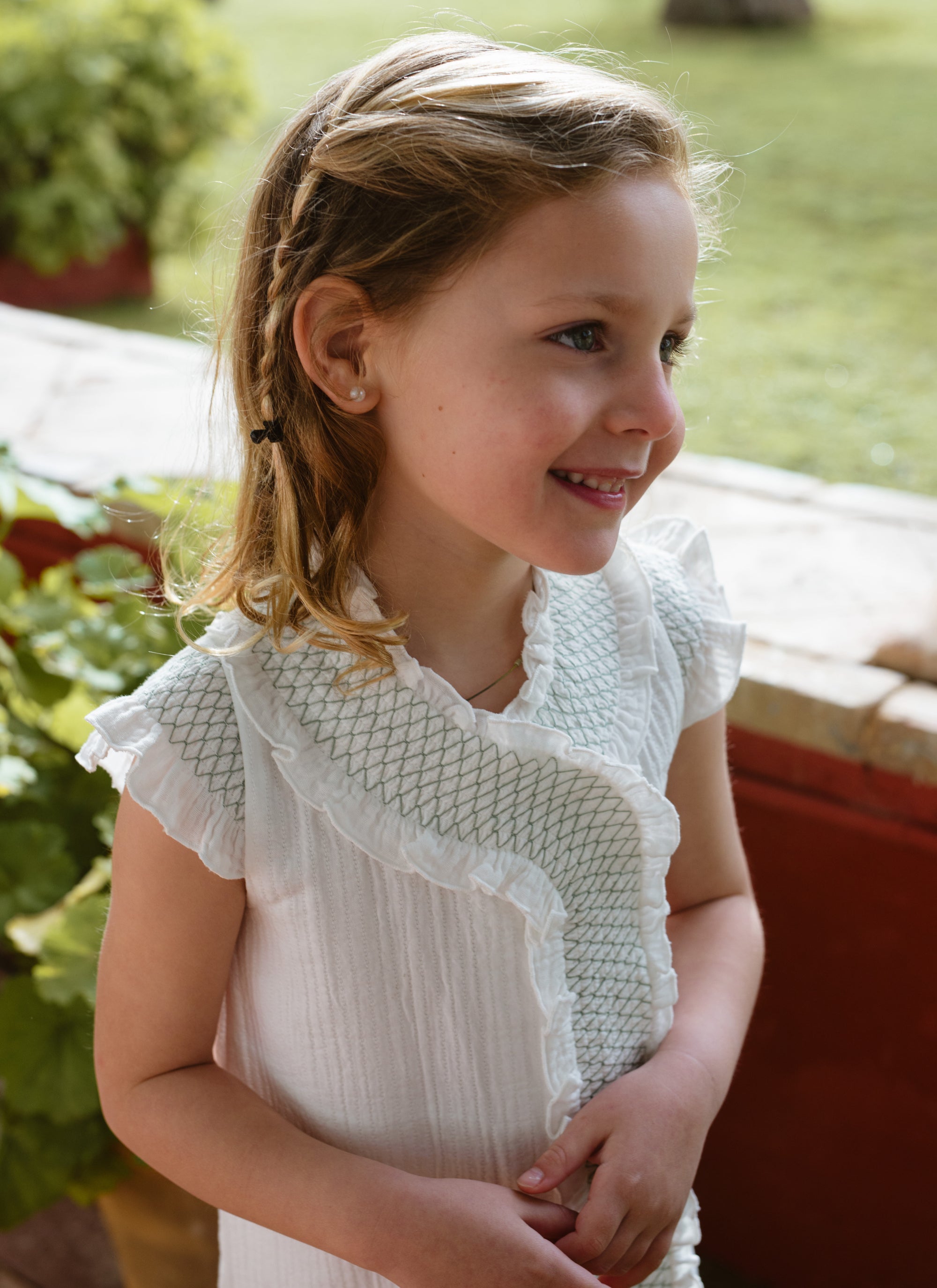 VESTIDO PUNTO INGLÉS VERDE 26V/026