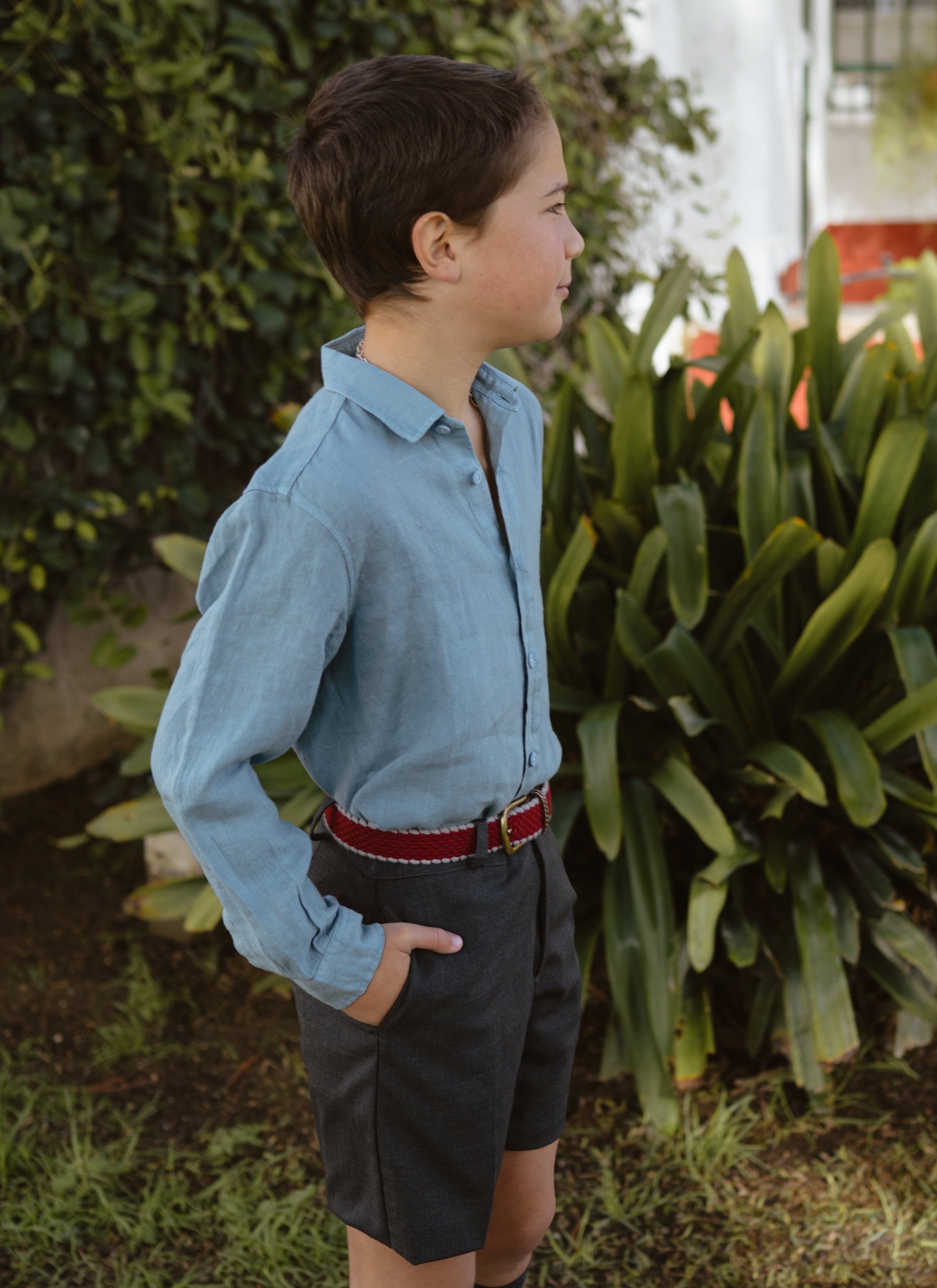 CAMISA C/PALA CELESTÓN