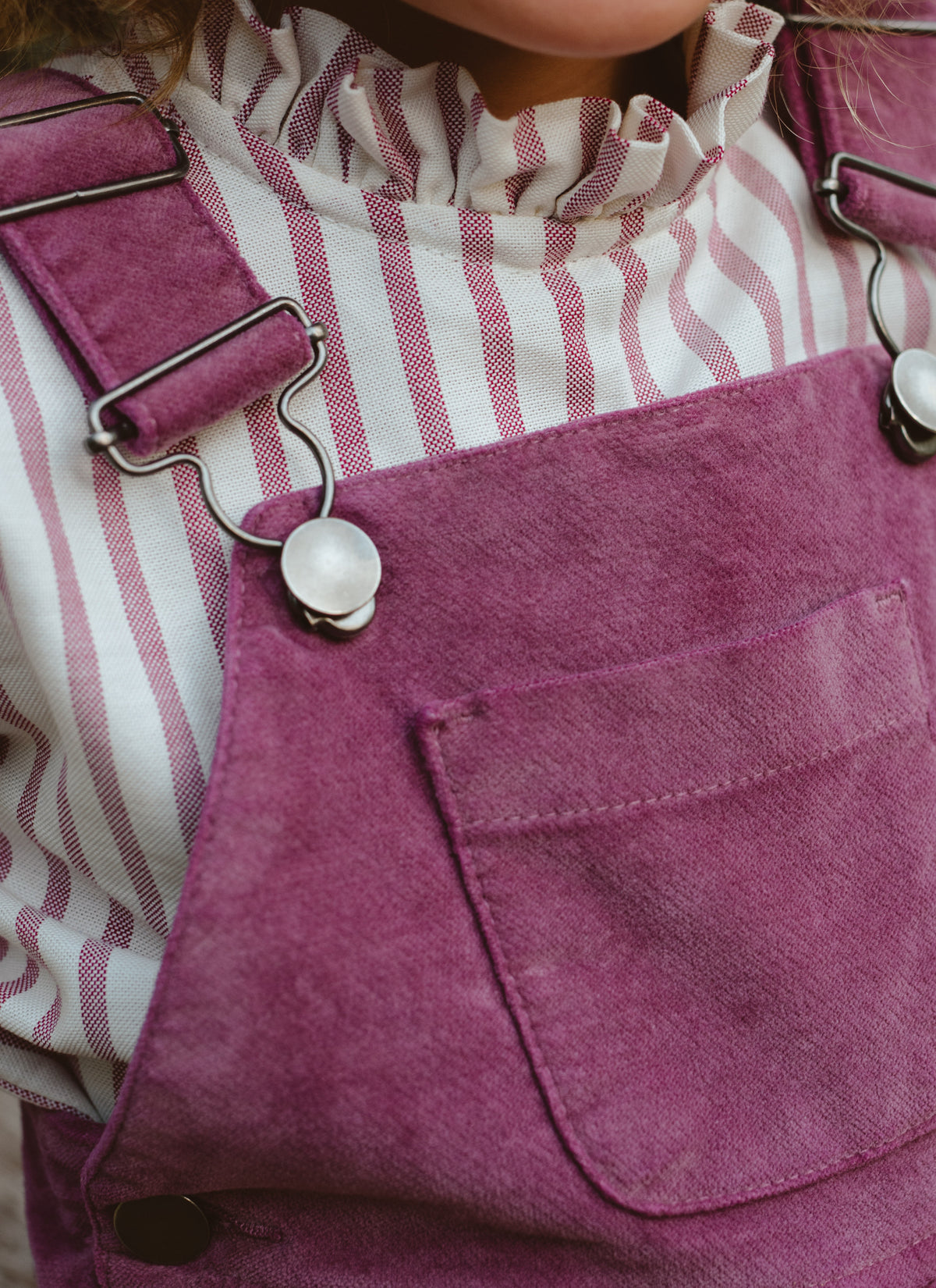 PETO PANTALÓN TERCIOPELO MAGENTA