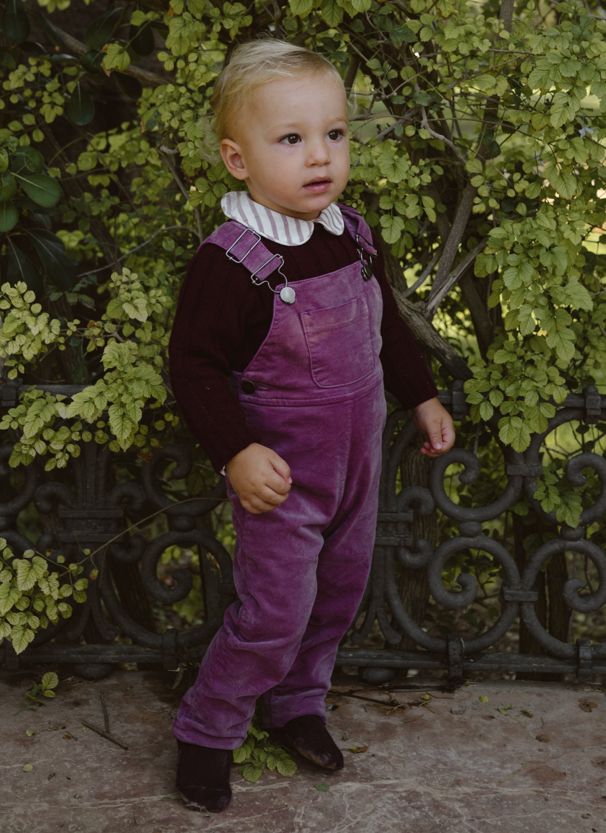 PETO PANTALÓN TERCIOPELO MAGENTA