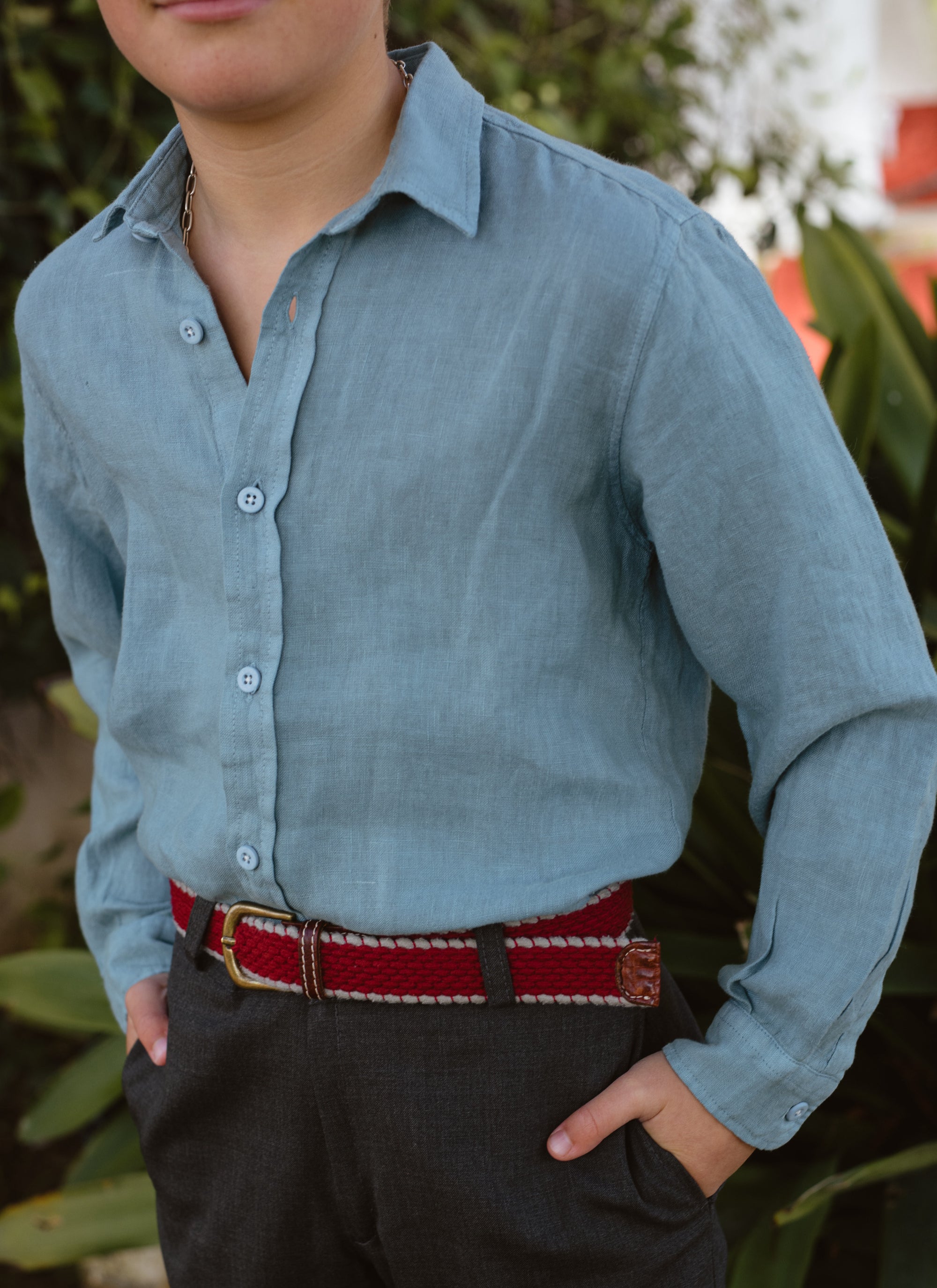 CAMISA C/PALA CELESTÓN