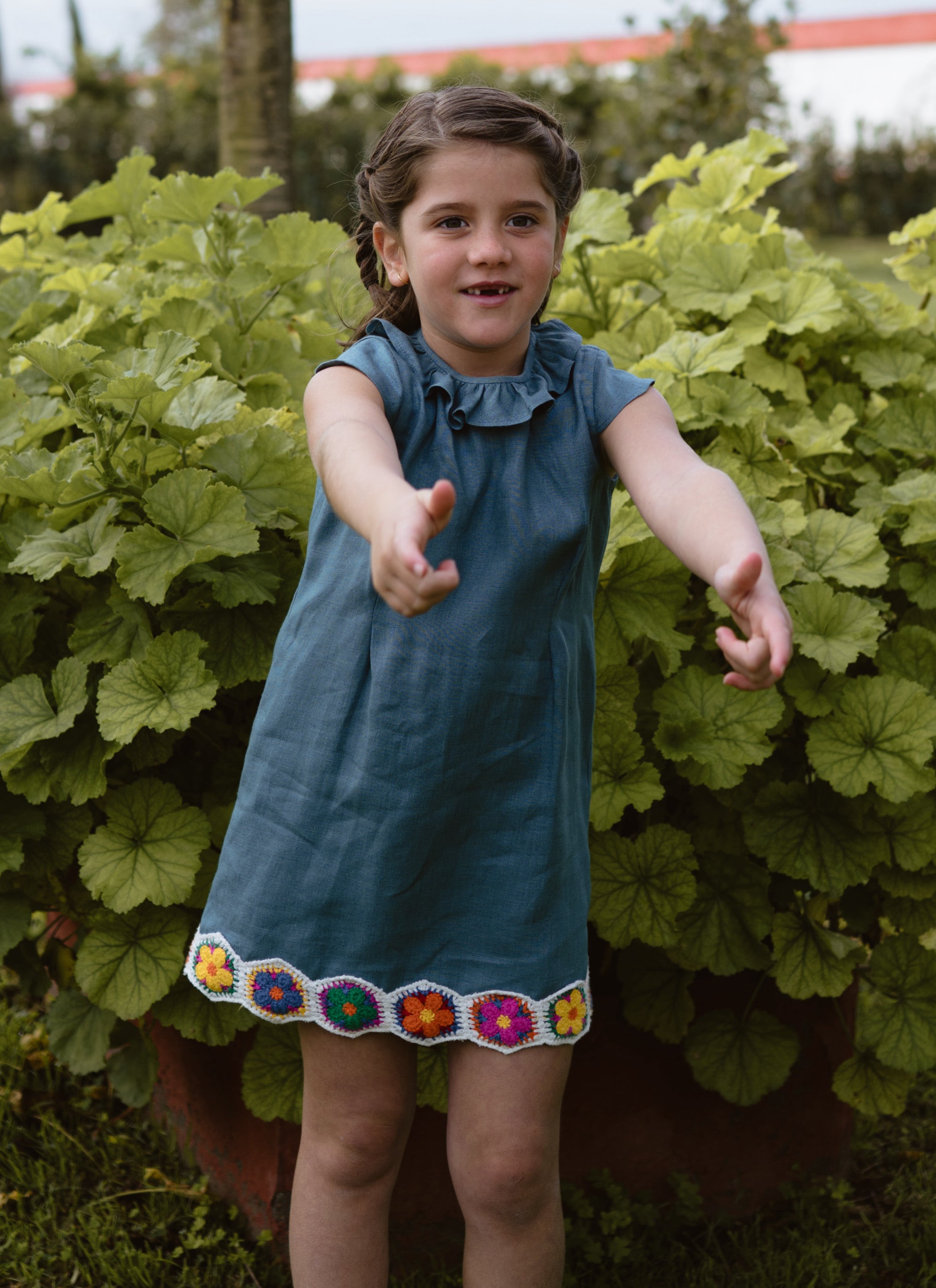 VESTIDO NARANJA CUMBIA