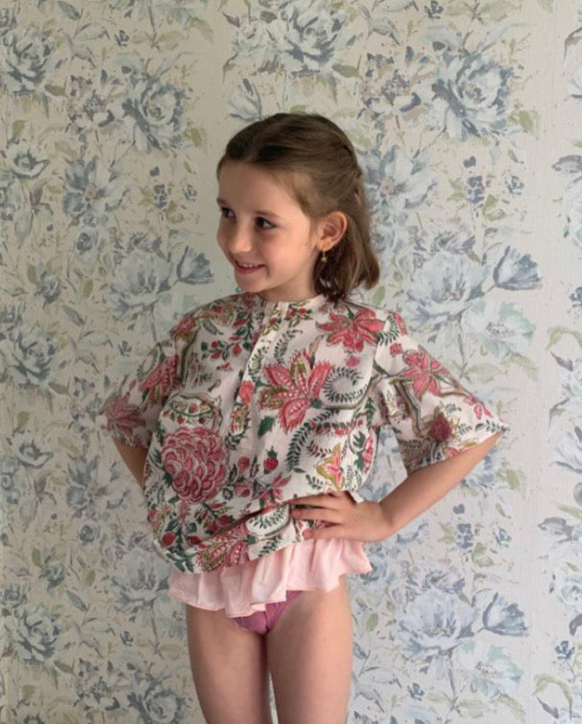 Blusa de playa para niña