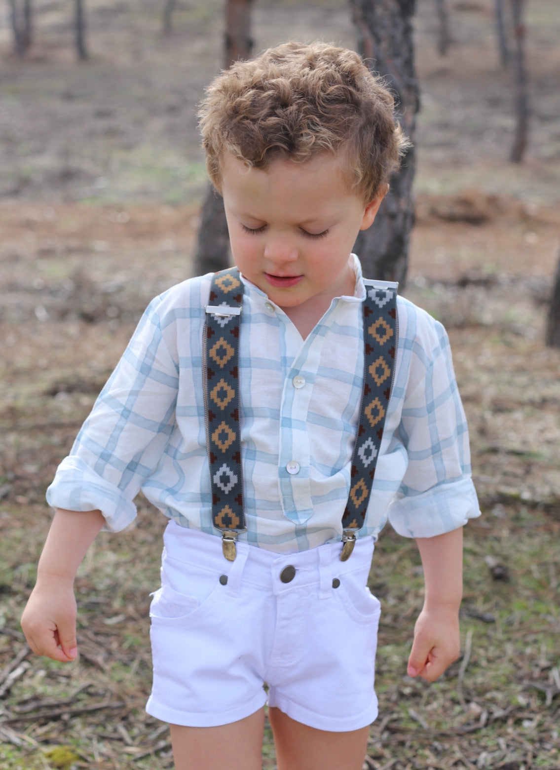 Camisa ajedrez de niño