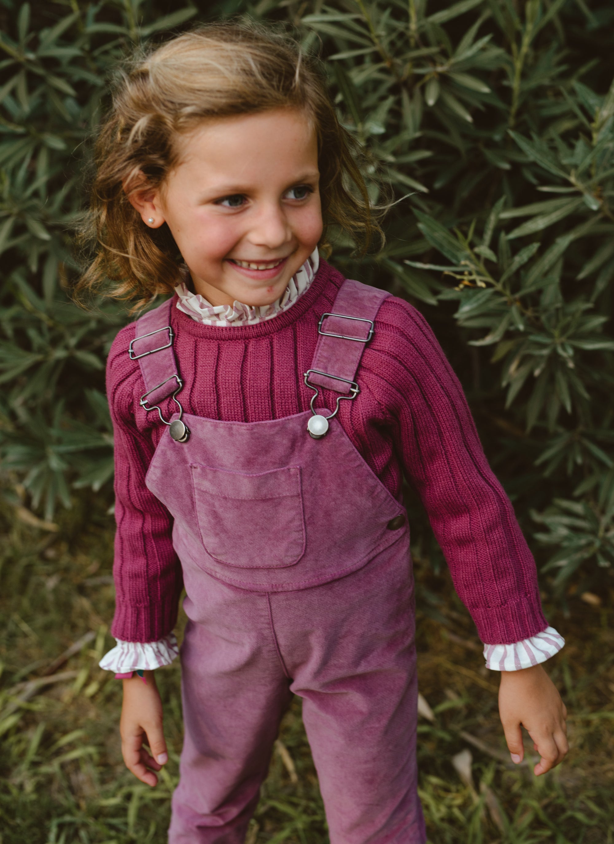 PETO PANTALÓN TERCIOPELO MAGENTA