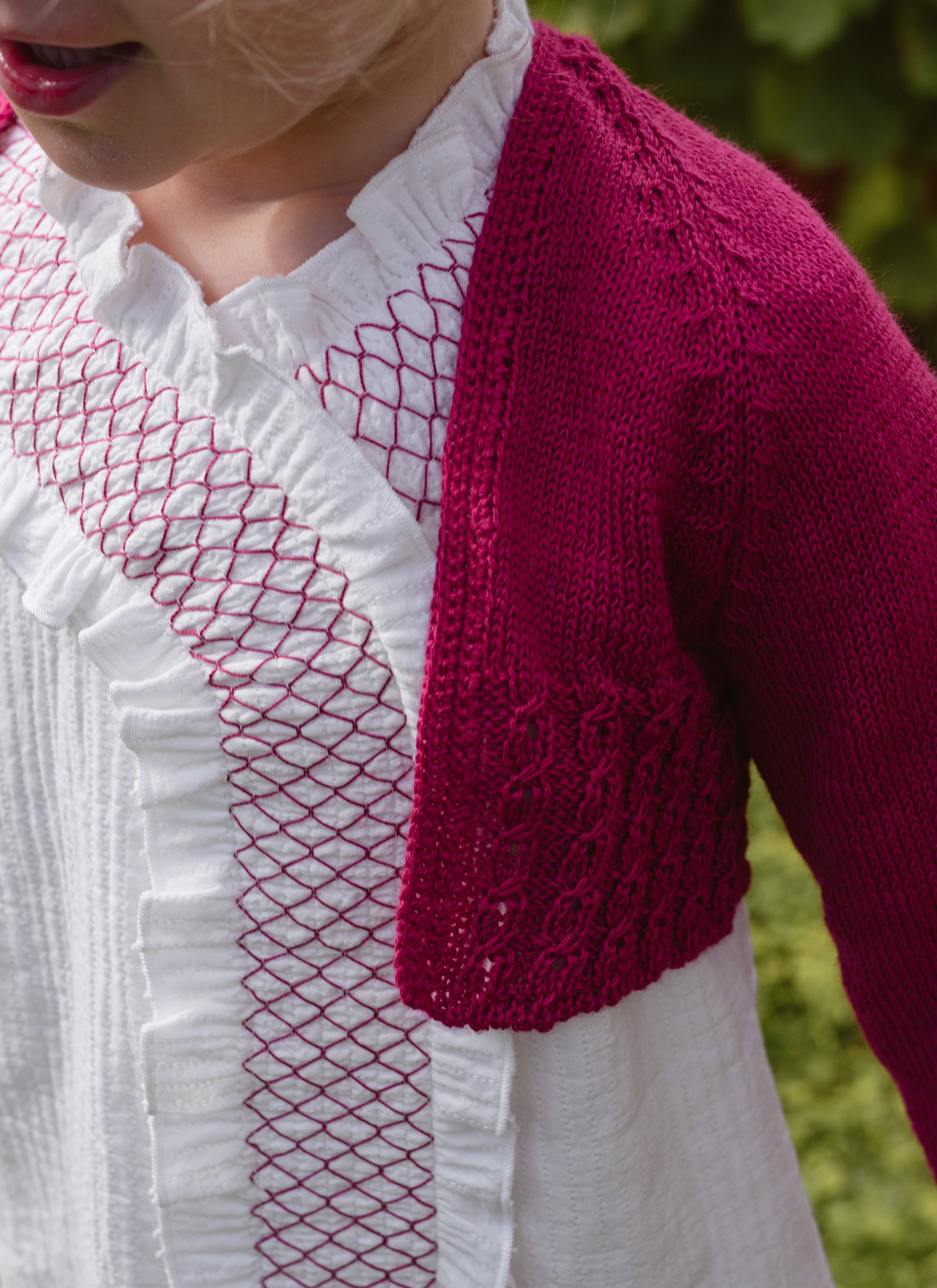 VESTIDO PUNTO INGLÉS ROSA 26V/026