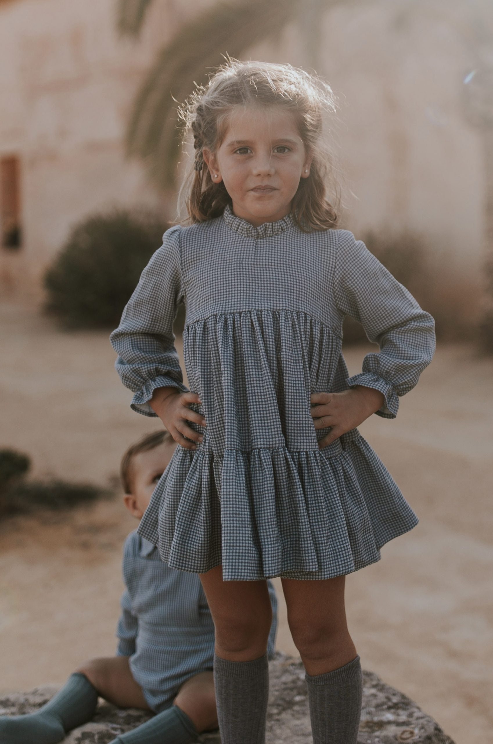Vestido con mangas largas